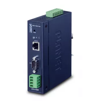 Rūpnieciskais 1-porta seriālais serveris PLANET ICS-2100T IP30