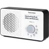 TechniSat VIOLA 200 DAB+ digitālais radio ar modinātāju, baltā un melnā krāsā