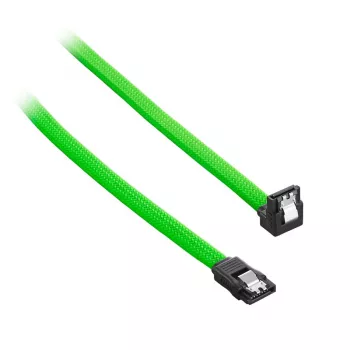 CableMod ModMesh SATA kabelis - Serial ATA 150/300/600 - SATA (siev.) taisnleņķa uz SATA (siev.) - 60cm - Gaiši zaļš (CM-CAB-RSAT-N60KLG-R)
