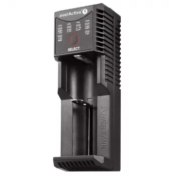 Everactive UC100C Battery Black universālais lādētājs ar Power Bank funkciju