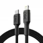 Lightning uz USB‑C kabelis Green Cell KABGC07, 1 m, melns