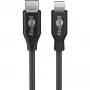 Lādēšanas un sinhronizācijas kabelis Goobay Lightning uz USB-C 0.5 m