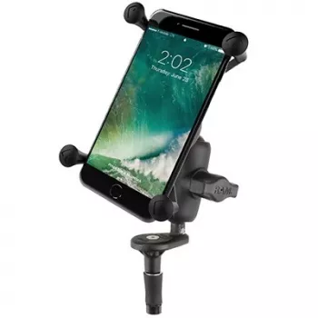 RAM Mounts X-Grip Lielā telefona turētājs ar motocikla dakšas stobra pamatni