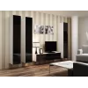 Cama slēgts Skapis VIGO '180' 180/40/30 balts/melns glancēts