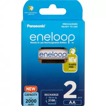 Akumulatori PANASONIC ENELOOP AA 2000 mAh 2 gab. (BK-3MCDE/2CP)