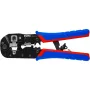 Knipex 97 51 13 kabeļu presēšanas knaibles, melna, zila, sarkana
