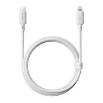 USB-C uz Lightning uzlādes kabelis Baseus Silky Series 20W 2m Moon White