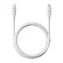 USB-C uz Lightning uzlādes kabelis Baseus Silky Series 20W 2m Moon White