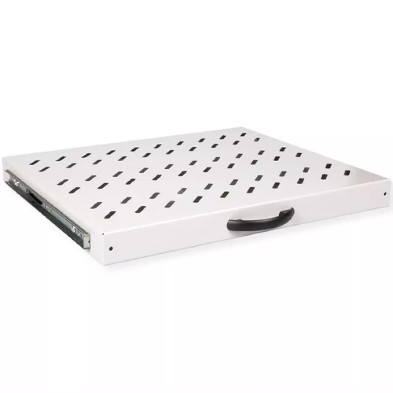 Izvelkamais plaukts ROLINE 26.21.0275 — 1U, 25 kg, 35 cm dziļums, pelēks