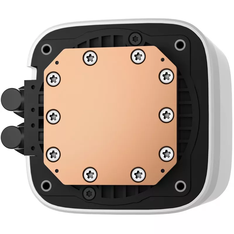 Šķidruma dzesēšanas sistēma DeepCool LE360 WH V2 12 cm Balta — 360 mm radiators, 3x120 mm ventilatori, LGA 1851 atbalsts