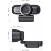 Tīmekļkamera AUKEY PC-LM3 2 MP 1920 x 1080 pikseļi USB 2.0 Melna