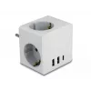 DeLOCK 11496 Strāvas adapteris ar 2 USB portiem, 5V 2.4A 3A, F tipa kontaktdakša