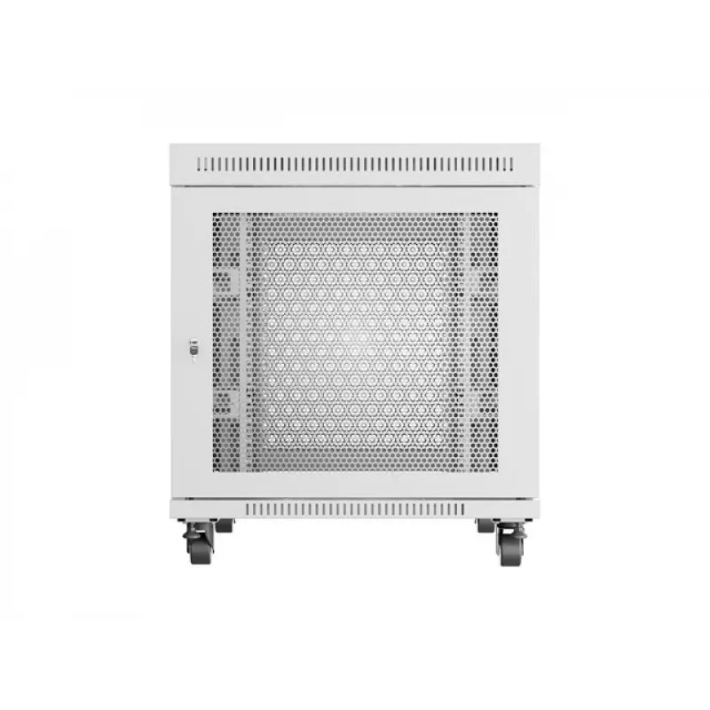 Rack skapis LANBERG FF01-8015-23SL 19 collu 15U, pelēks, perforētas priekšējās durvis