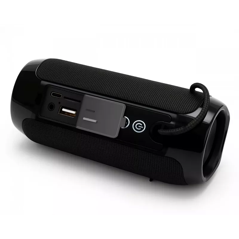 Pārnēsājams Bluetooth skaļrunis SQUEAK SQ1008 — 14W RMS, Bluetooth 5.3, 1200 mAh, IPX4, FM, LED, AUX, USB