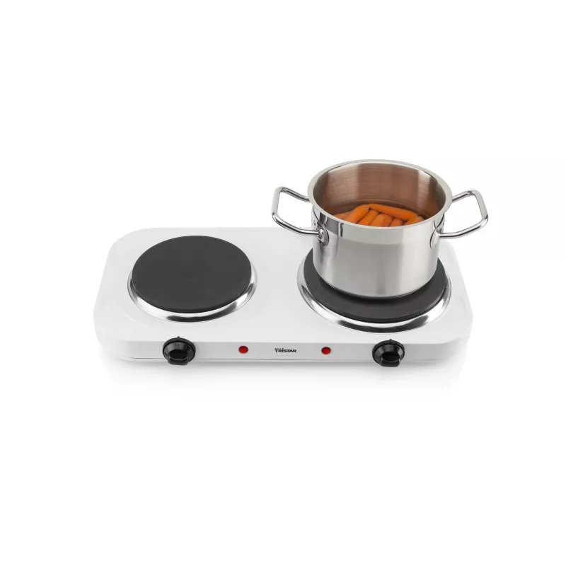 Tristar Divu Plītu Elektriskā Plīts KP-6245, 2500W, 15,5/18,5 cm