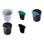 Helit atkritumu tvertne 30 L sarkana H6106125 plastmasa ar satveršanas malu