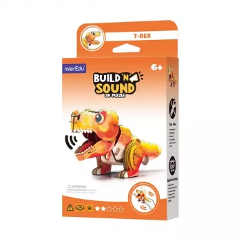 3D puzle MierEdu Build and Listen – Tiranozaurs Rekss