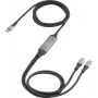 Renkforce USB kabelis USB 2.0 USB-C spraudnis Melns RF-6721084