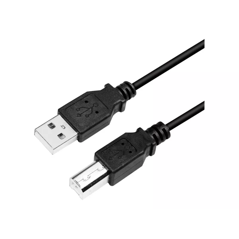 USB kabelis LogiLink CU0009B 5m USB A uz USB B Melns