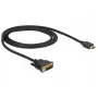 Video kabeļa adapteris DeLOCK 85582 1 m HDMI Type A – DVI-D Melns