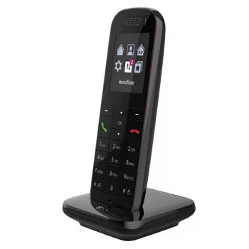 Telekom Speedphone 52 DECT bezvadu telefons ar zvanītāja ID, melns