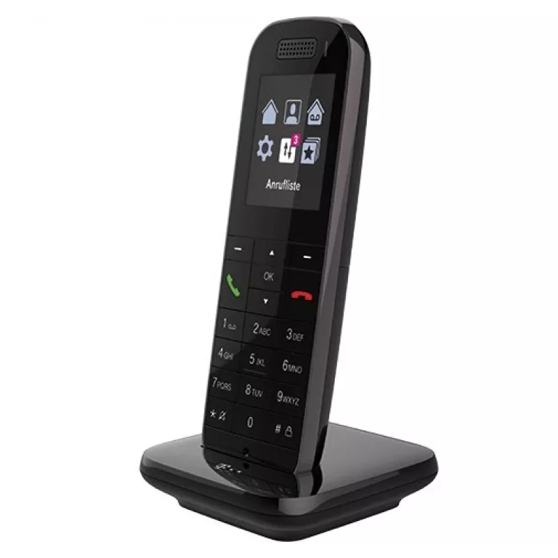 Telekom Speedphone 52 DECT bezvadu telefons ar zvanītāja ID, melns
