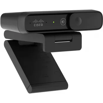 Cisco Desk Camera 1080p Carbon Black – tīmekļa kamera ar diviem mikrofoniem