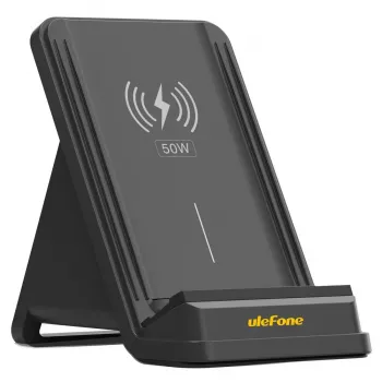 UleFone WCS01 bezvadu lādētājs — 50W, USB Type-C, melns