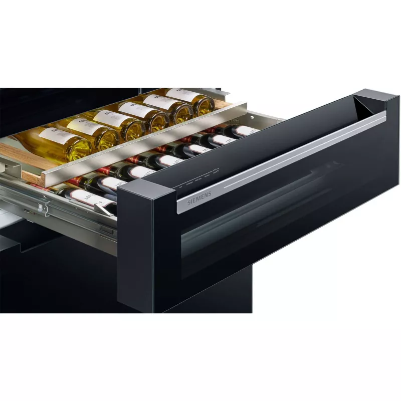 Siemens KF96RSBEA sānu-sānu ledusskapis Brīvi stāvošs 572 L Melns