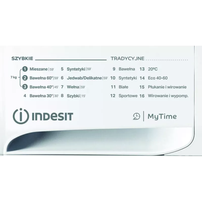 Veļas mašīna INDESIT MTWA71252WPL 7 kg, priekšējā ielāde, Energoefektivitātes klase E