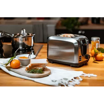 Toasters Adler AD 3222 2 šķēles 1000 W Sudrabs