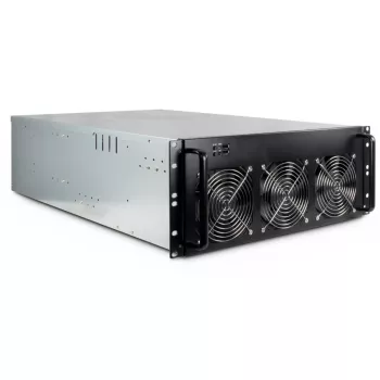 Datora korpuss Inter-Tech 88887236 Rack Melns, Pelēks