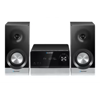 Mājas audio mikro sistēma BLAUPUNKT MS40.2BT — 2×50 W RMS, Bluetooth, CD, USB, HDMI ARC, optiskais ieeja, LED displejs (melna)