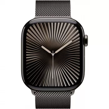 Apple Watch Series 10 GPS + Cellular 46mm Slate Titanium Korpus ar Slate Milanese Siksniņu - M/L (MWYW3QF/A)