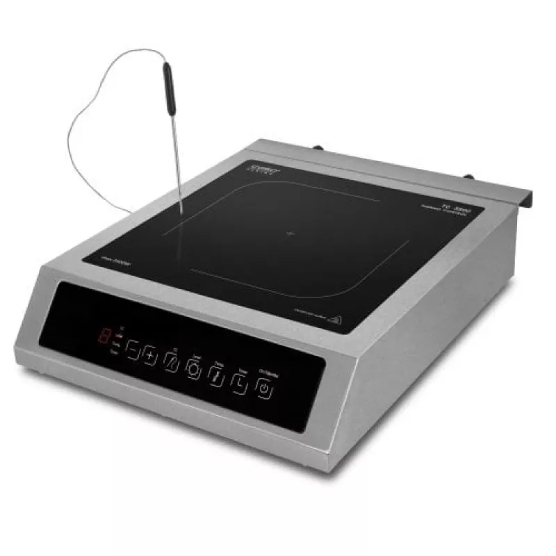 Caso TC 3500 Thermo Control Hob indukcijas plīts, 1 zonas, melna/nerūsējošais tērauds