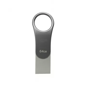 Silicon Power Mobile C80 USB zibatmiņa 64 GB USB Type-A / USB Type-C 3.0 (3.1 Gen 1) Titanium