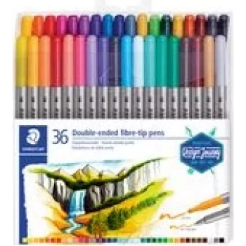 Filtspalvīšu komplekts Staedtler 3200 Fine/Extra Bold 36 krāsas