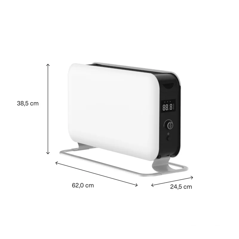 Mill konvekcijas sildītājs CO1500MAXWIFI3, 1500 W, WiFi+App, piemērots telpām līdz 18 m², balts