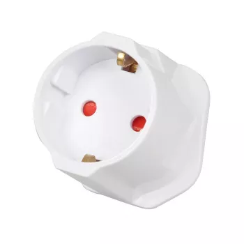 Strāvas adapteris IBOX iaukeu ar maināmiem Lielbritānijas (G tips) un Eiropas (E tips) kontaktdakšiem, 100–240V 50/60Hz, 7.5A, balts