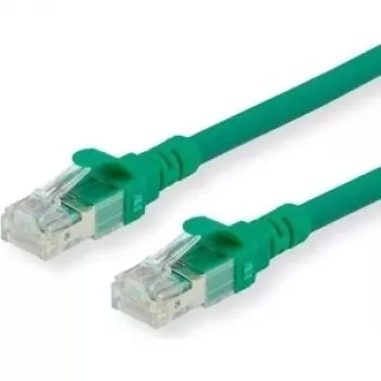ROLINE Patch-Cable RJ-45 (tēviņš) uz RJ-45 (tēviņš) 5 m UTP CAT 6 Bezhalogēna, Lieta, Daudzdzīslu, Zaļa (21.15.2535)