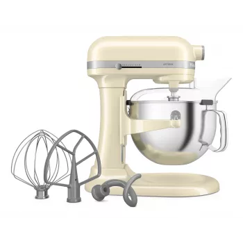 KitchenAid 5KSM60SPXEAC Planētu mikseris 375 W Krēmkrāsa, Pelēks, Nerūsējošais tērauds
