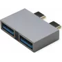 ROLINE USB 3.2 Gen1 adapteris 2x C - A ST/BU - adapteris - digitāls/datu (12.03.2947)