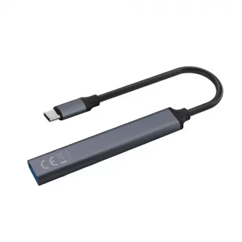 USB 3.0 4-portu interfeisa centrmezgls SAVIO AK-71 ar USB-C pieslēgumu, 5000 Mbit/s, 2 gadu garantija