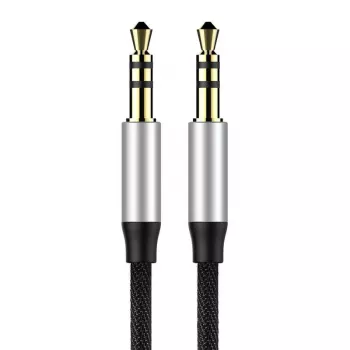 Baseus Yiven Audio kabelis 3.5 mm vīrišķais Audio M30 1.5m Sudrabs+Melns