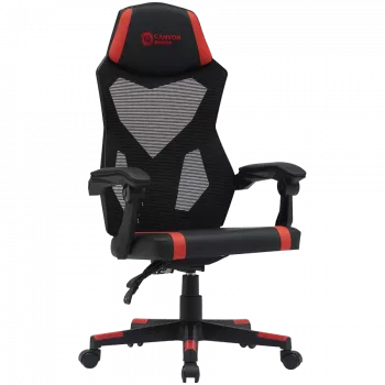 Canyon MCH01 Flow - ergonomisks spēļu krēsls - melns un sarkans