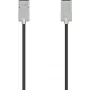 Hama Ultra-Slim HDMI kabelis 1 m HDMI Type A (Standard) Melns, Sudrabs