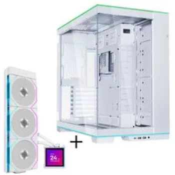 Lian Li O11 Dynamic EVO RGB korpusa komplekts + HydroShift II LCD-S 360TL AiO balts