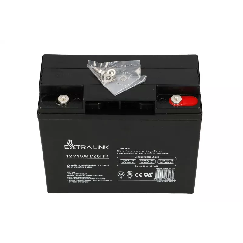Extralink AGM 12V 18Ah Apkopes nesaistošs akumulators