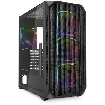 Sharkoon AK5M RGB Midi Tornis Melns