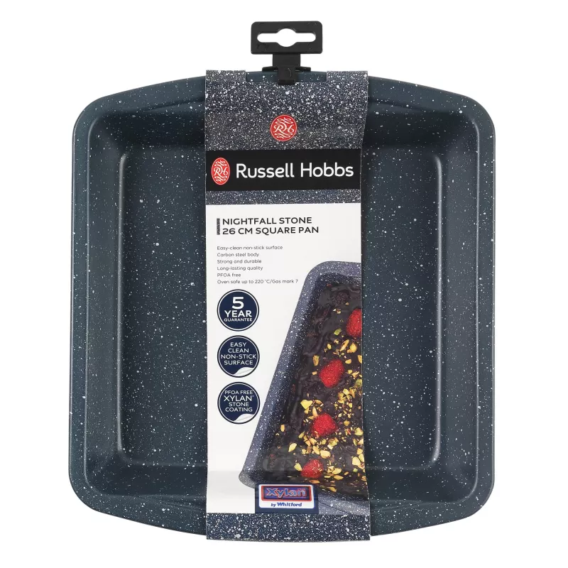 Kvadrātveida cepamā panna Russell Hobbs RH00997EU73 26 cm ar akmens nepiedegošo pārklājumu